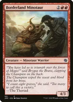 MTG Jumpstart C Borderland Minotaur #301 PLAYSET x4 4x - Image 1