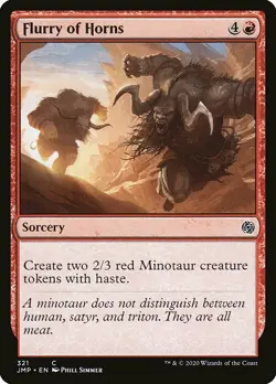 MTG Jumpstart C Flurry of Horns #321 PLAYSET x4 4x - Image 1