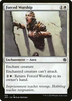MTG Jumpstart C Forced Worship #104 PLAYSET x4 4x - Image 1