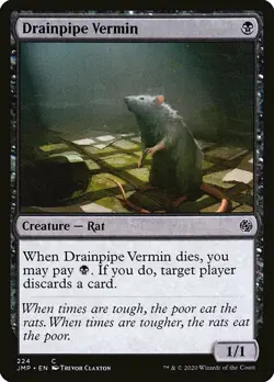 MTG Jumpstart C Drainpipe Vermin #224 PLAYSET x4 4x - Image 1