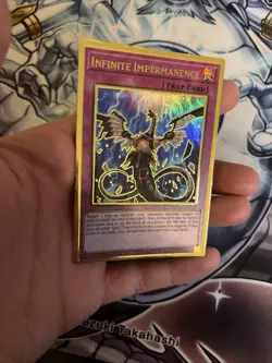 (EF) INFINITE IMPERMANENCE *** GOLD RARE MAGO-EN052 1ST EDITION YUGIOH VLP - Image 2