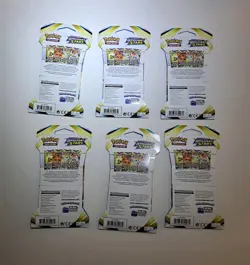 Pokemon TCG Sword & Shield Brilliant Stars Sleeved Booster Pack Lot Of 6 Sealed - Image 2