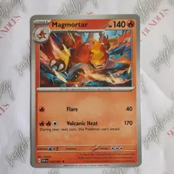 Pokemon Paldean Fates NON Holo Rare Magmortar - 010/091 - DECK EXCLUSIVE - Image 1