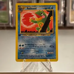 Pokemon Politoed 1st Edition 2001 Neo Discovery Rare 27/75 NM - Image 1