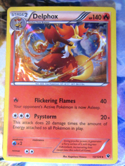 Pokemon - Delphox 13/124 - XY Fates Collide Holo Rare - NM - Image 1