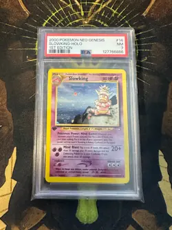 Pokemon Slowking 14/111 Neo Genesis 1st Edition Holo Vintage PSA 7 - Image 1