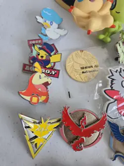 Pokemon Lot Pins Figures Coin Keychain - Image 5