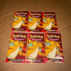 6 Pack Lot 2025 McDonalds Happy Meal Pokemon Dragon Discovery Booster Packs New - Image 1