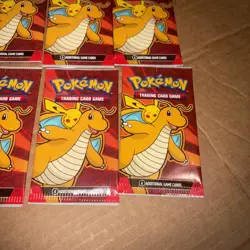 6 Pack Lot 2025 McDonalds Happy Meal Pokemon Dragon Discovery Booster Packs New - Image 2