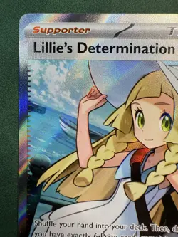 🔥 Lillie's Determination 169/132 Meg 01: Mega Evolution - Ultra Rare Holo NM - Image 3