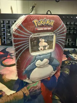 Exclusive Pokemon Knock Out Snorlax Collector's Tin - Factory Sealed, Rare Find - Image 1