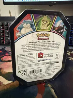 Exclusive Pokemon Knock Out Snorlax Collector's Tin - Factory Sealed, Rare Find - Image 3