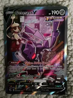 Pokemon TCG Genesect V Fusion Strike 255/264 Holo Full Art Ultra Rare VERY MINT - Image 1