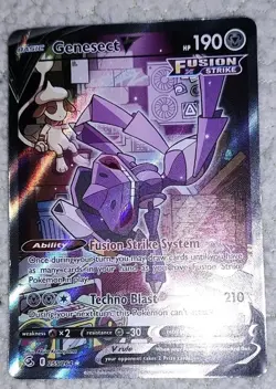 Pokemon TCG Genesect V Fusion Strike 255/264 Holo Full Art Ultra Rare VERY MINT - Image 2