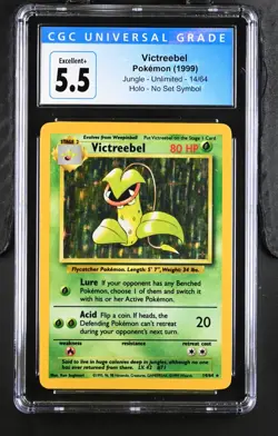 Vintage Pokemon Victreebel - 1999 Jungle #14/64 - CGC 5.5 No Set Symbol Error - Image 3