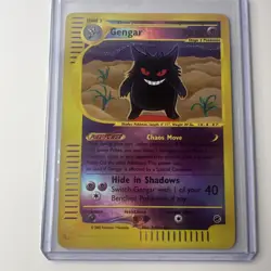 Pokemon Gengar 13/165 Expedition Base Set Reverse Holo Rare 2002 - Image 1