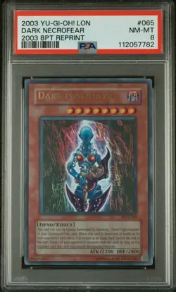 2003 YU-GI-OH! LABYRINTH OF NIGHTMARE DARK NECROFEAR LON-065 - Image 1