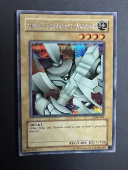 Alpha the Magnet Warrior Secret Rare DOR-001 Yu-Gi-Oh NM - Image 1