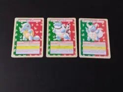 Pokemon Card Squirtle Wartortle Blastoise Topsun Green Back 3 Set Japanese - Image 2