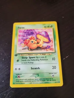 Paras 47/64 1st Edition Common Neo Revelation Pokemon Card 2000 WOTC p25 - Image 1