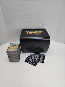 Weird N’ Wild Creatures Index And 350+ Trading Cards And Box - Image 1