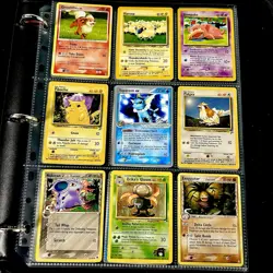 Pokemon Collection Mixed 🔥 Lot of Cards w/ Binder Pages Vaporeon EX - Image 1