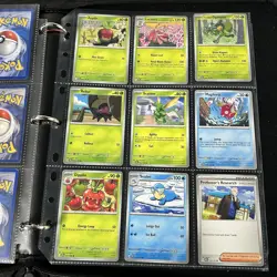 Pokemon Collection Mixed 🔥 Lot of Cards w/ Binder Pages Vaporeon EX - Image 3