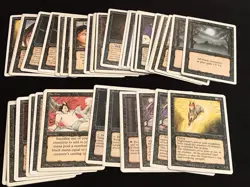 Mtg Revised Card Lot-46 Cards.Demonic Tutor.Mind Twist.All Cards Played - Image 1