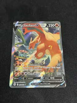 Charizard V Alt Art Brilliant Stars Pokemon Card SWSH 154/172 FA 2022 - Image 1