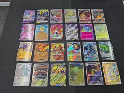 Lot Of 24 Chinese Pokemon Cards Arceus Vstar Meowth Gumshoos - Image 1