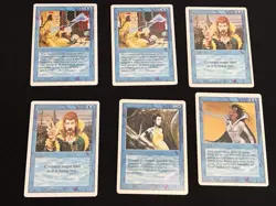 Mtg Revised Blue Card Lot-45 Cards.Vesuvan Doppleganger.Braingeyser.Cards Played - Image 4