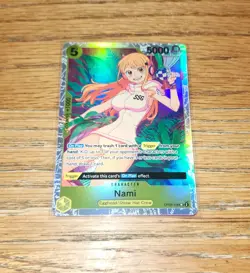 One Piece Two Legends Card English Holo Card OP08-106 Nami SR Mint - Image 1