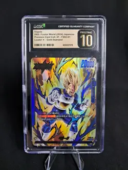 Vegeta FS02-01 Leader Gold Stamped Premium Card Coll. JP CGC Prestine 10 - Image 1