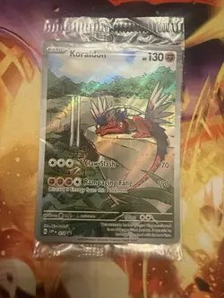 Pokemon Koraidon TCG Scarlet Violet Black Star Promo SVP014 Holo Card Sealed - Image 1