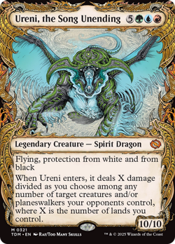 x1 Ureni, the Song Unending TDM Tarkir Dragonstorm MTG 321 SHOWCASE MYTHIC 1x - Image 1