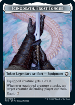 Icingdeath, Frost Tongue Token - Adventures in the Forgotten Realms - Near Mint - Image 1
