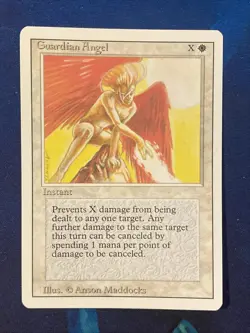 Vintage 1994 Mtg - Guardian Angel Magic The Gathering - Image 1