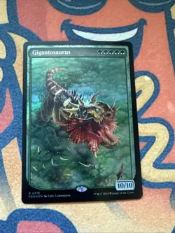 MTG ** FOIL ** Gigantosaurus (FULL ART) - Foundations 0718 - Image 1
