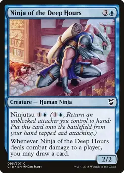 Ninja of the Deep Hours Regular - Commander 2018 MTG-NM - Image 1