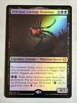MTG / Drivnod, Carnage Dominus / ONE / #090 / FOIL / Mythic / NM - Image 1