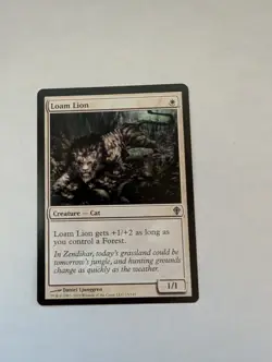 Worldwake Loam Lion MTG Magic the Gathering NM - Image 1