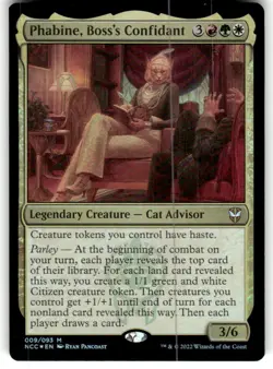 Phabine, Boss's Confidant Commander: Streets of New Capenna Foil MTG NM - Image 1
