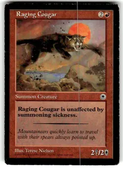 Raging Cougar Portal Regular MP MTG - Image 1