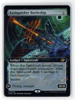 MtG EOE Extinguisher Battleship #355 Extended Art Non-Foil - Image 1