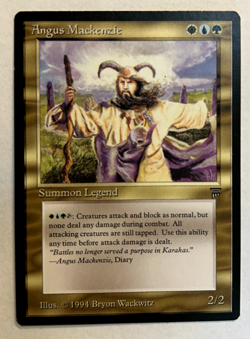 Angus Mackenzie Legends Magic the Gathering NM - Image 1