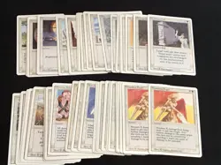 Mtg Revised White Card Lot-48 Cards. Armageddon,Wrath Of God.All Cards Played - Image 1