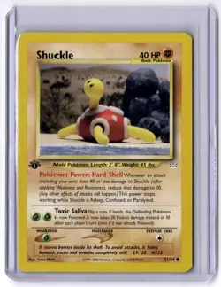 Shuckle 51/64 Common 1st Edition NM Pokemon Neo Revelation - Image 1