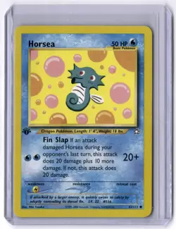 Horsea 062/111 Common 1st Edition NM Pokemon Neo Genesis - Image 1