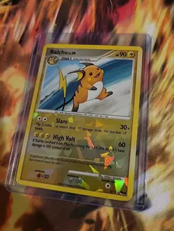 Pokemon TCG Raichu POP Series Promos 9 3/17 Rare Cracked Ice Holo - Image 3