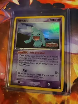 Pokemon TCG Wynaut EX Power Keepers 70/108 Reverse Holo Common - LP/NM - Image 3